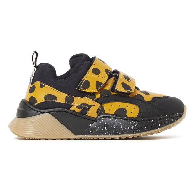 kids black velcro trainers