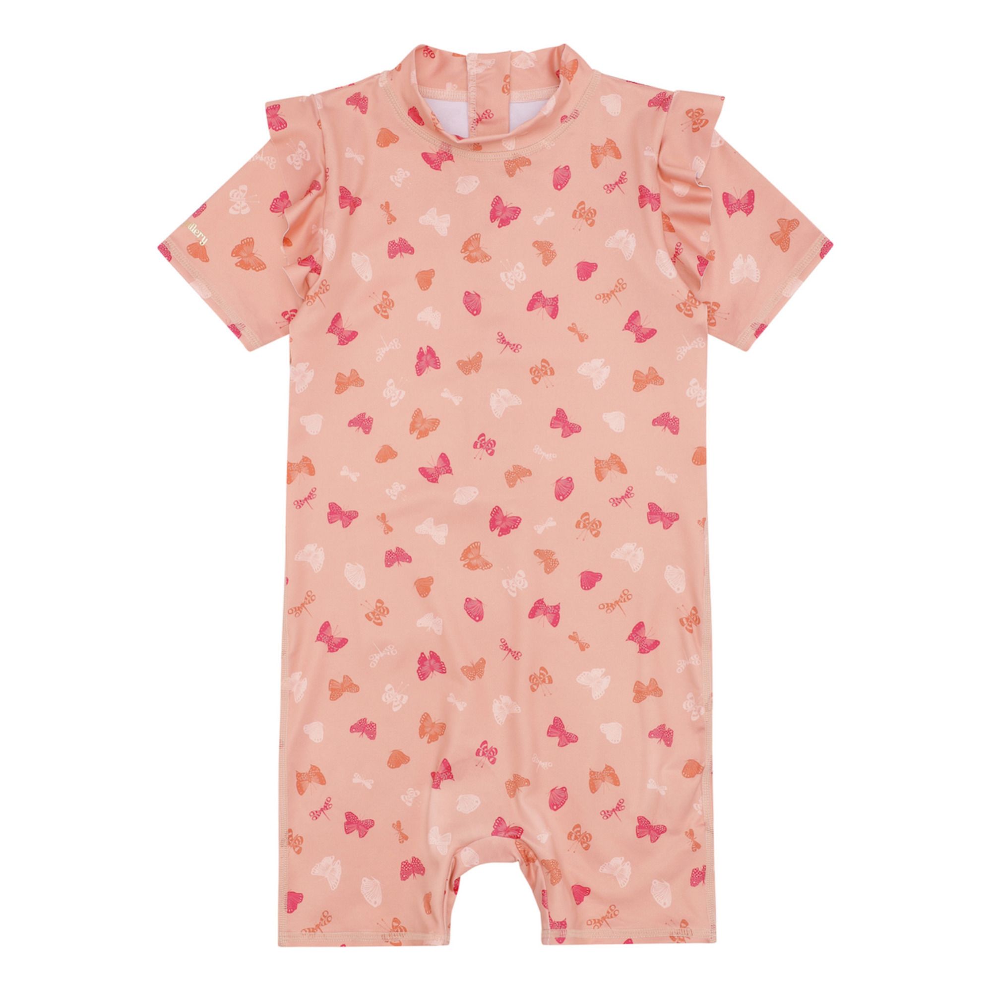 Soft Gallery - Combinaison Filly Papillons Polyester Recyclé Anti-UV - Fille - Rose pêche