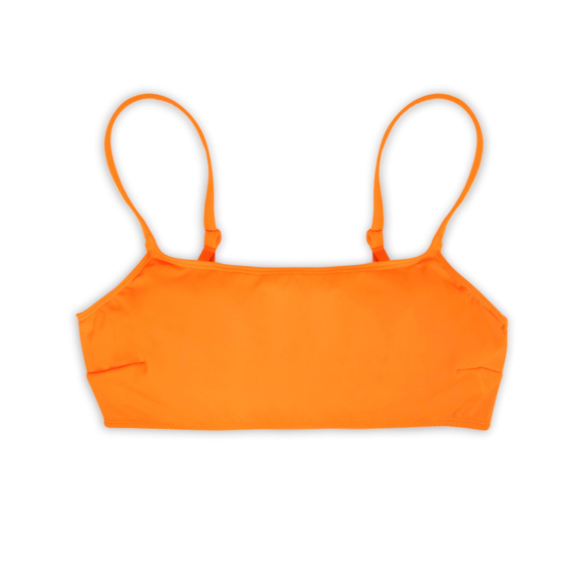 Organic Bralette Bikini Top | Orange