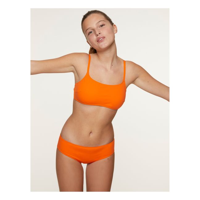 Organic Bralette Bikini Top  | Orange