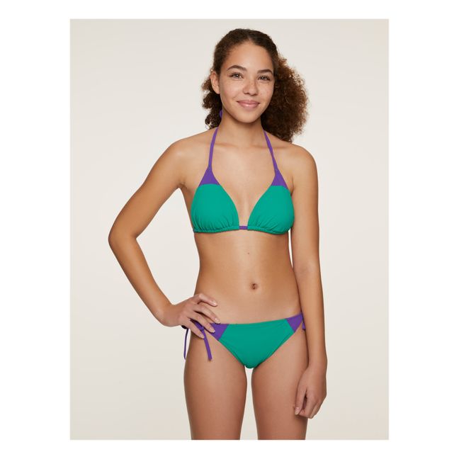 Bikini-Unterteil Bikini Bio Bicolore Grün