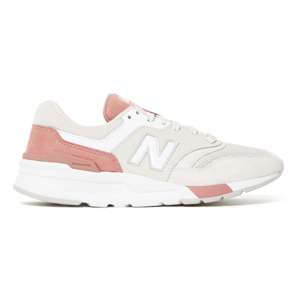 new balance 997 pink and white trainers