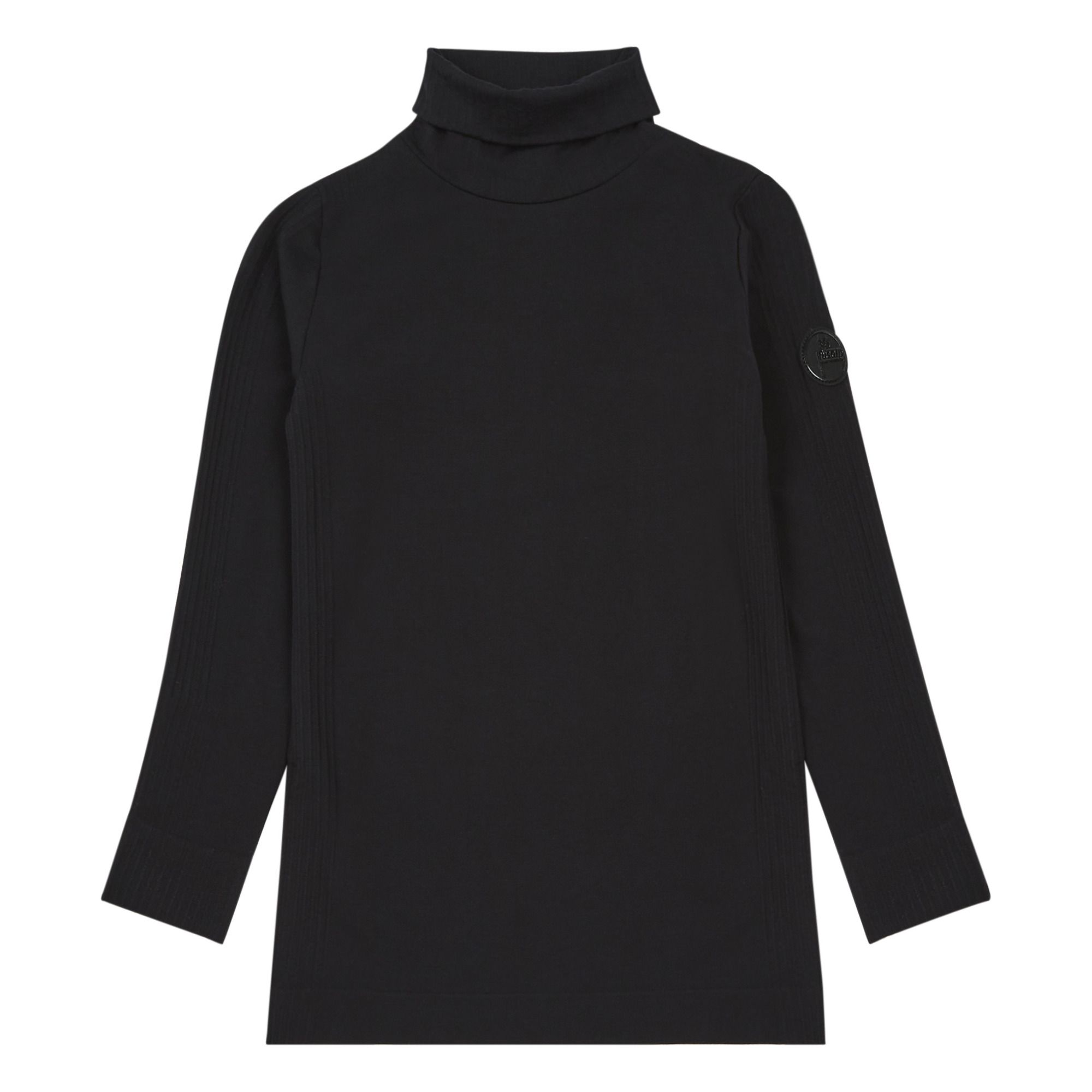Camiseta de cuello alto de cachemir Alisier Negro- Imagen del producto n°0