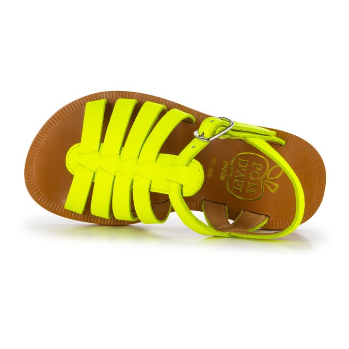 Strap Plagette Sandals  Fluorescent yellow- Product image n°2