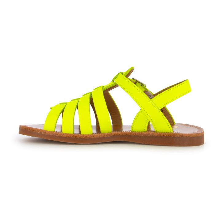 Strap Plagette Sandals  Fluorescent yellow- Product image n°3