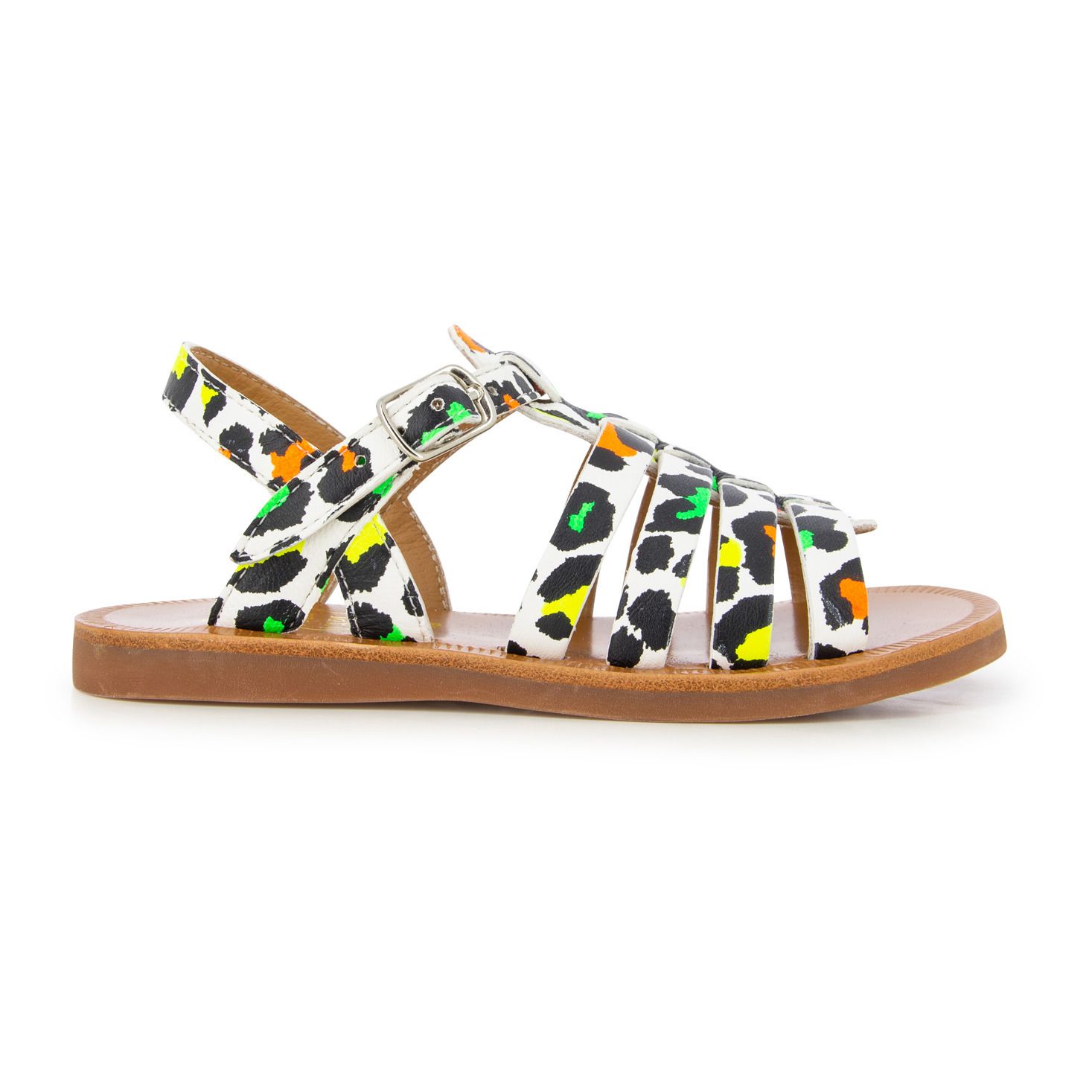 Pom d'Api - Sandales Plagette Strap - Fille - Ecru