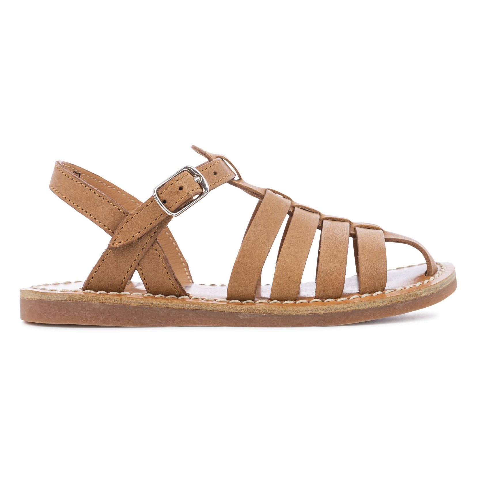 Pom d'Api - Sandales Plage Stitch Papy - Garçon - Camel