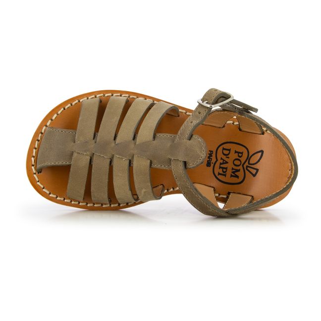 Stitch Papy Beach Sandals  Taupe brown