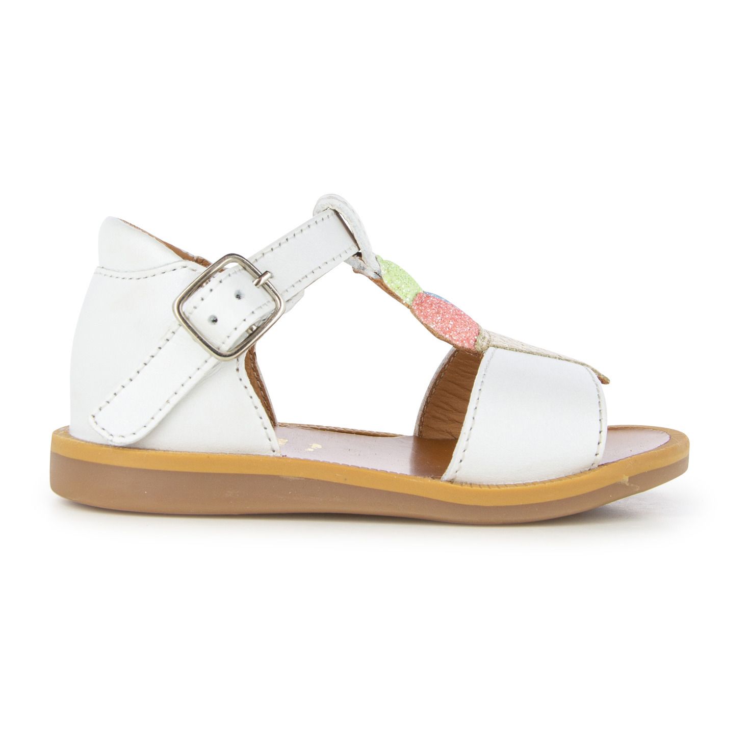 Pom d'Api - Sandales Poppy Ice Cream - Fille - Blanc