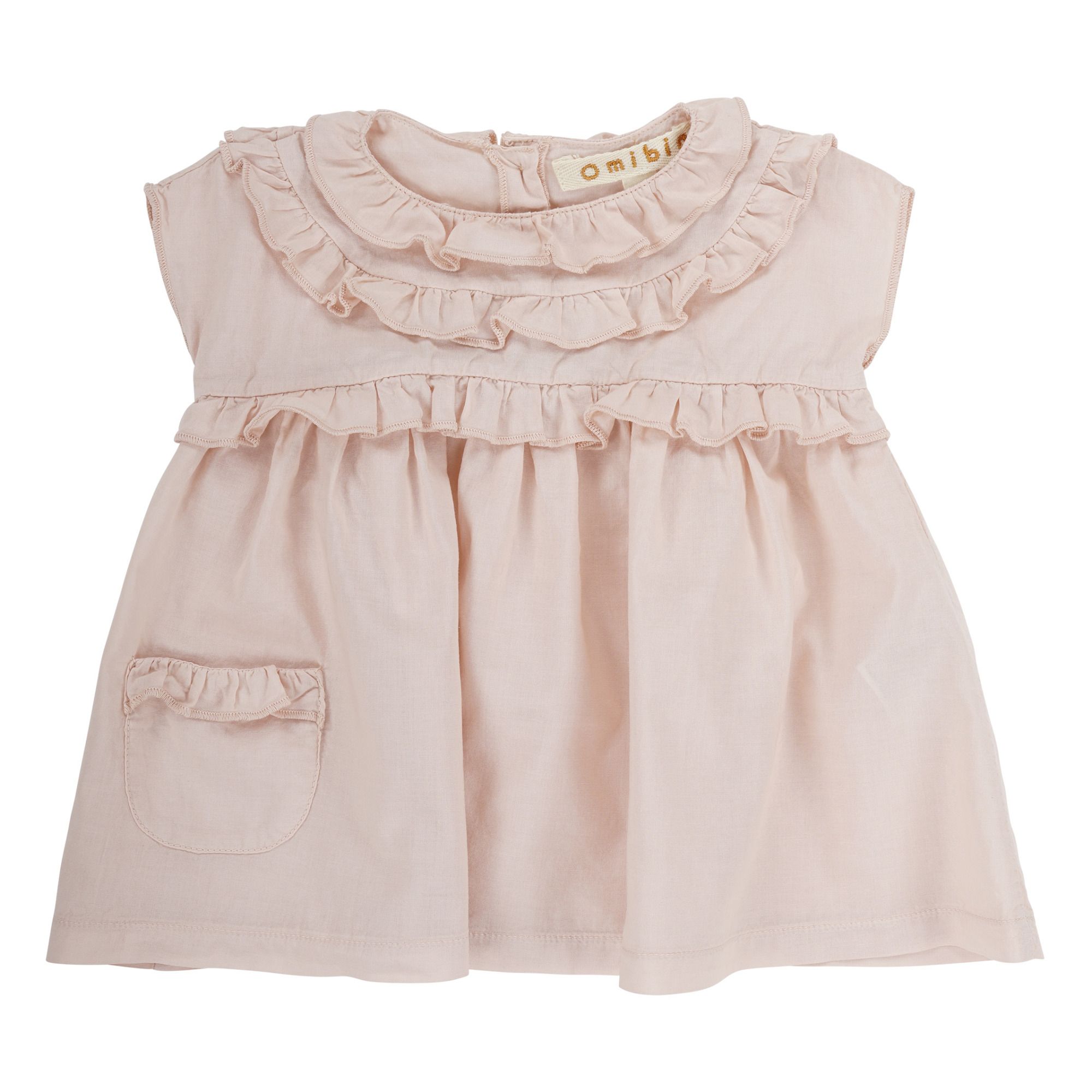Omibia - Robe Coton Bio Camilla - Fille - Rose pâle