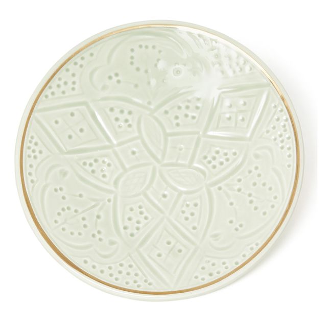 Plato Huella | Verde Almendra
