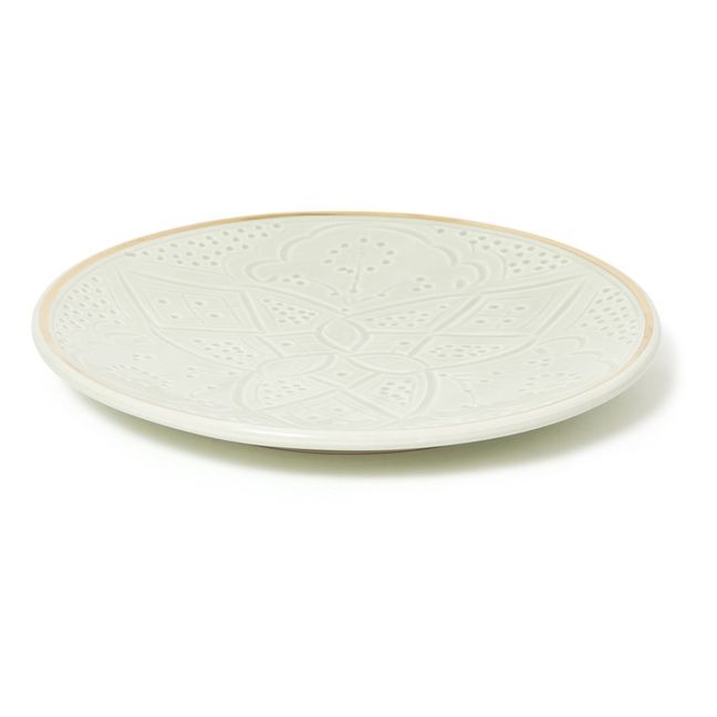 Plato Huella | Verde Almendra