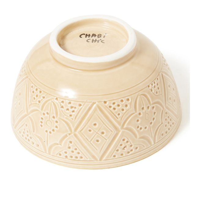 Schale Empreinte | Sandfarben