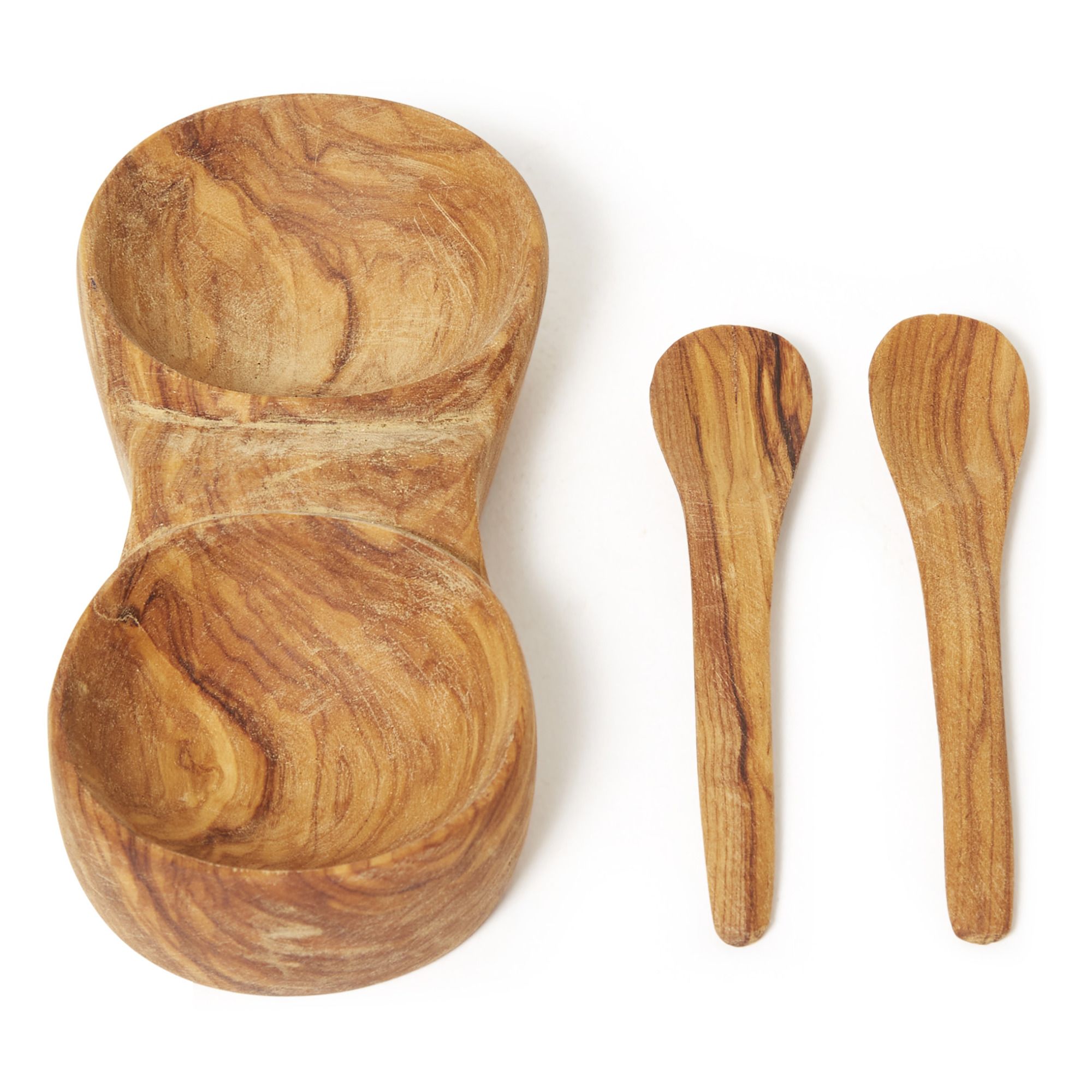 Olive Wood Salt and Pepper Shakers Chabi Chic Design Adult