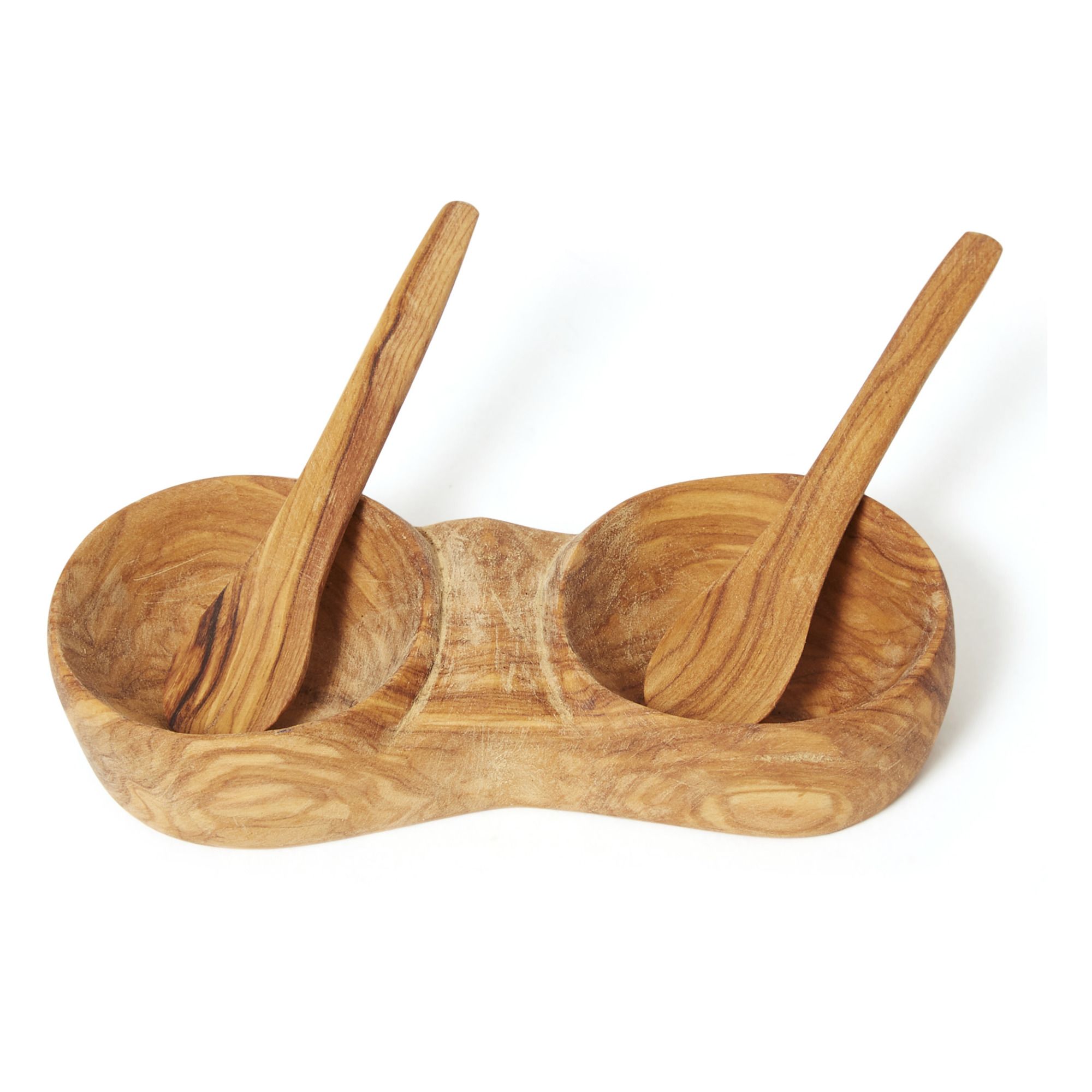 Olive Wood Salt and Pepper Shakers Chabi Chic Design Adult