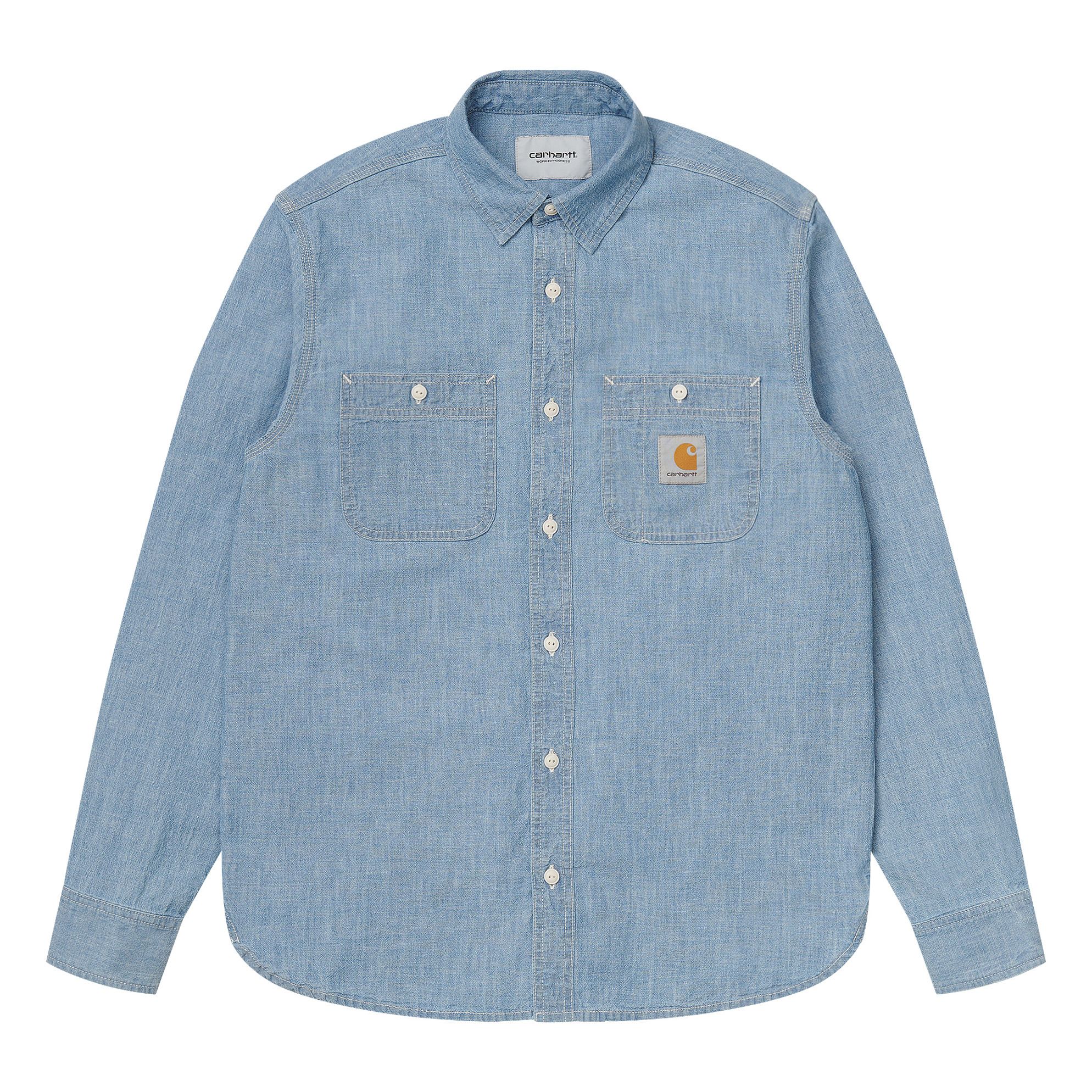 Carhartt WIP - Chemise Chambray Clink - Homme - Bleu
