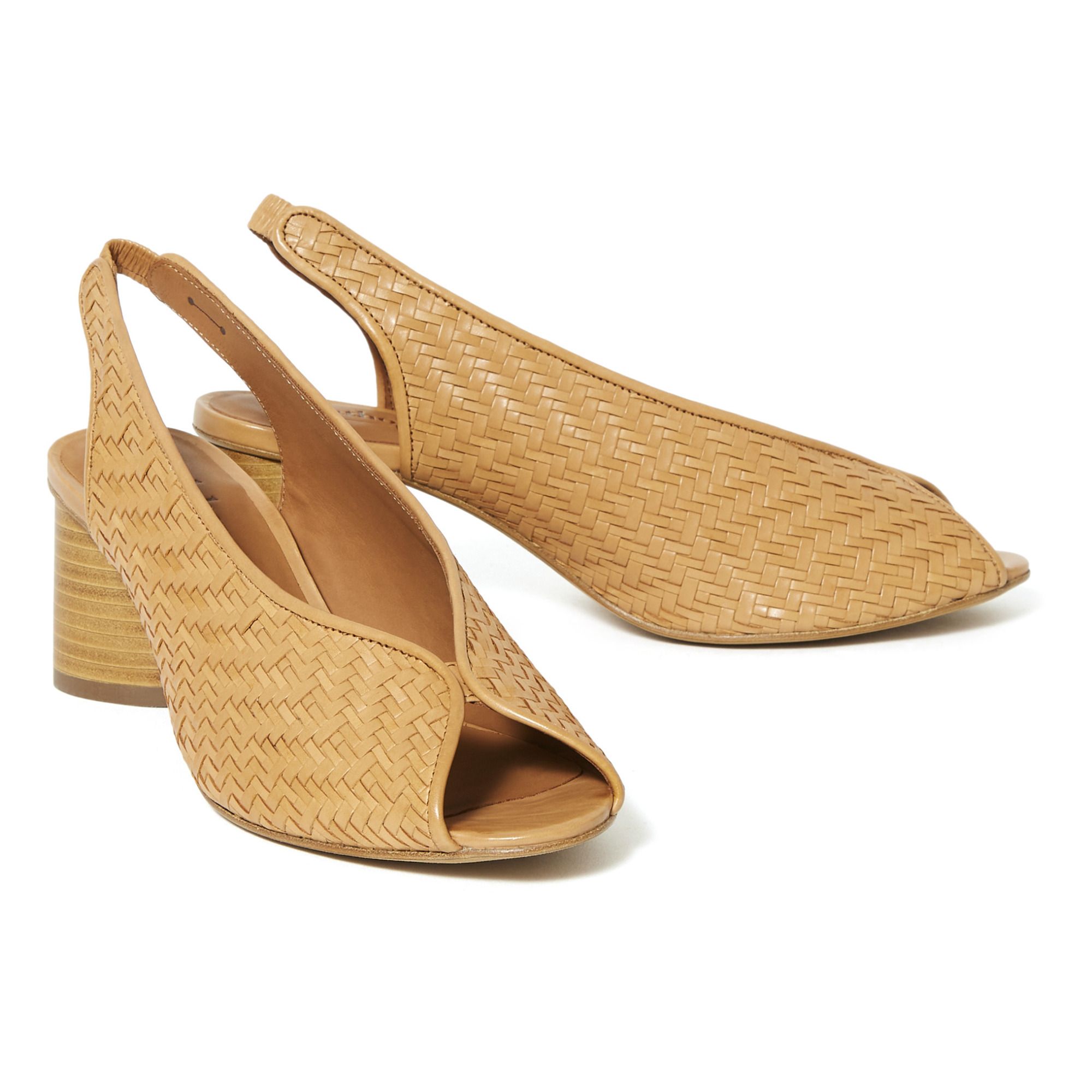 Sandalias Mali Cuero Trenzado Coñac Anthology Paris Calzado Adulto