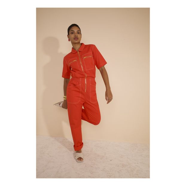 Danny Jumpsuit Red LF Markey Fashion Adult