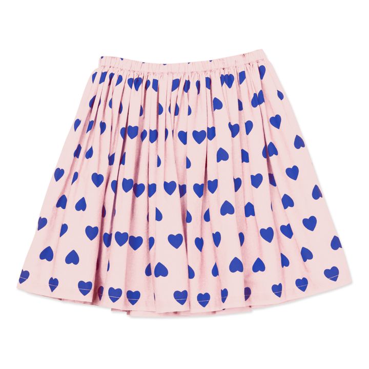 Raspberry Organic Cotton Heart Skirt  Pale pink- Product image n°0