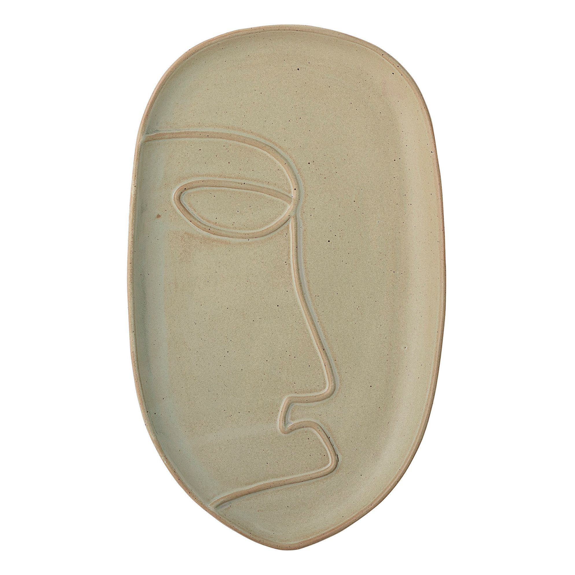 Bloomingville - Plateau Ngan en grès - Vert