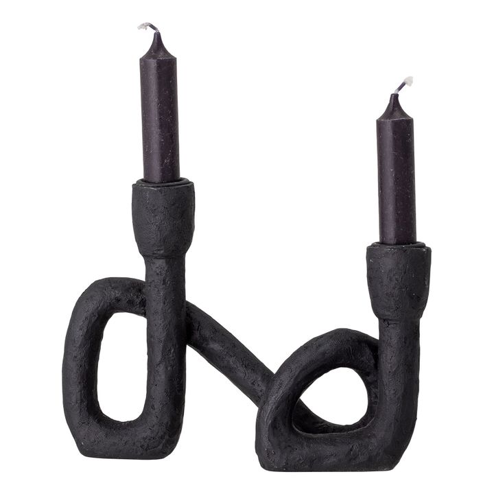 Mashel Candle Holder | Black- Product image n°2