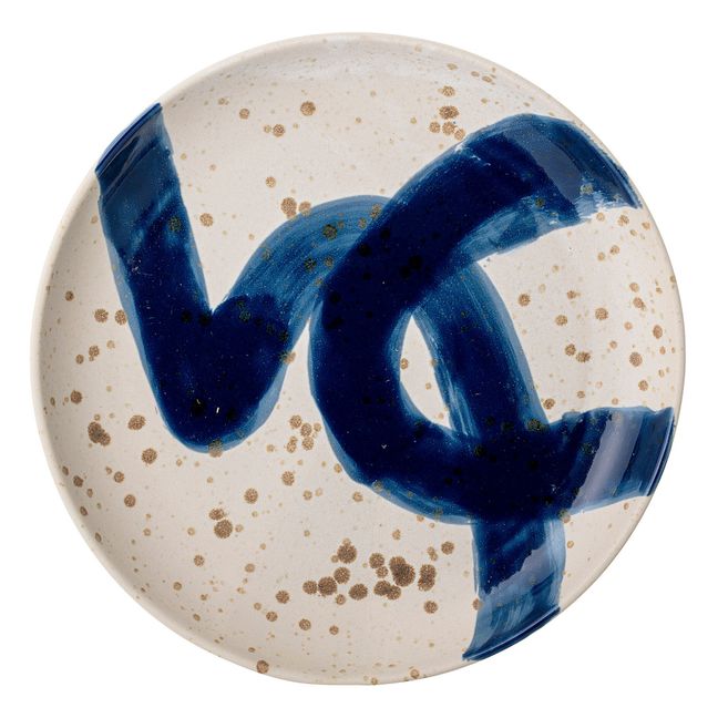 Ozcar Decorative Ceramic Plate Blue
