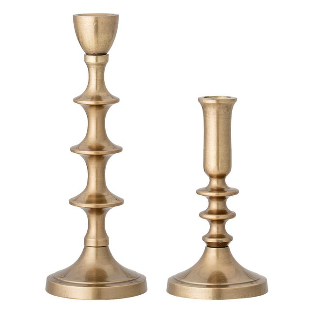 Candle Holders - Set of 2 Gold