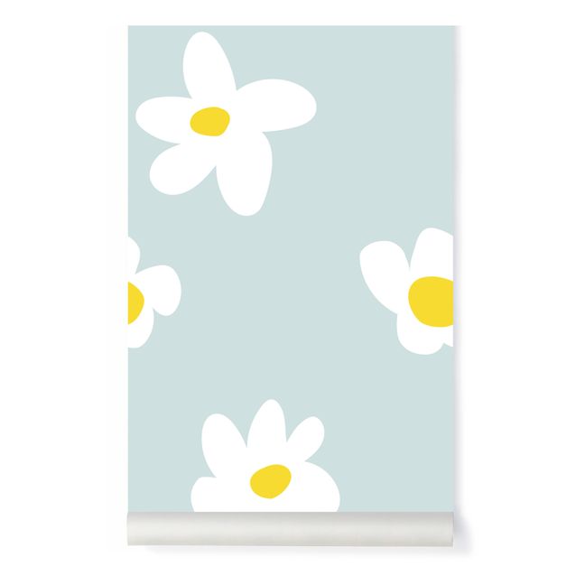 Floral Wallpaper - Mathilde Cabanas x Bonjourgeorges Light blue