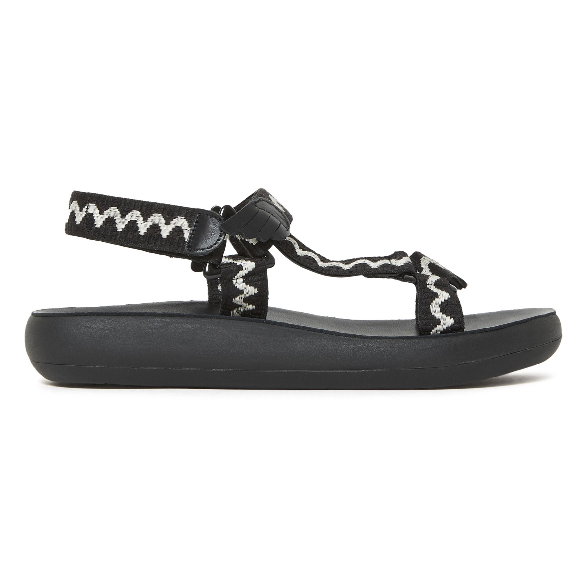 Ancient Greek Sandals - Sandales Poria Comfort - Collection Femme - - Noir