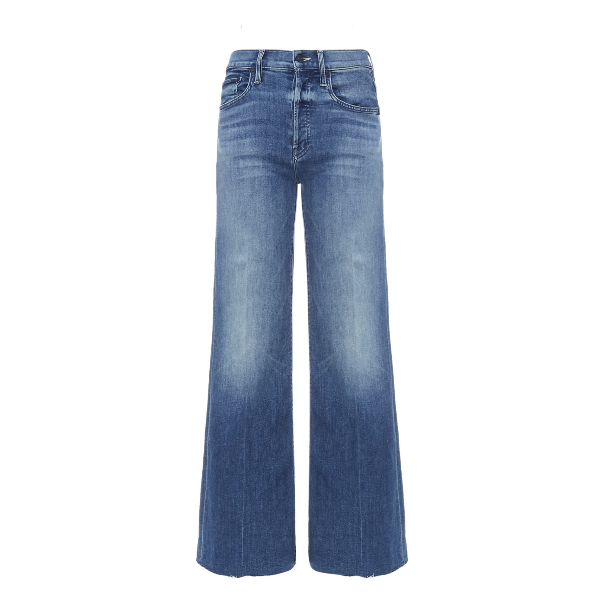 Mother The Tomcat Roller Fray Jeans In Blue