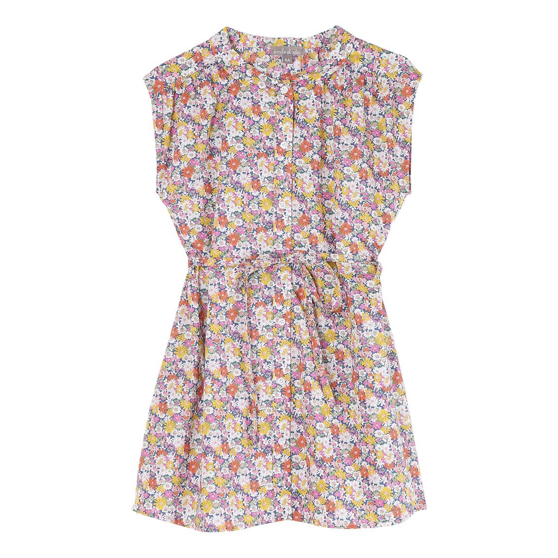 Emile et Ida - Robe Liberty - Fille - Rose