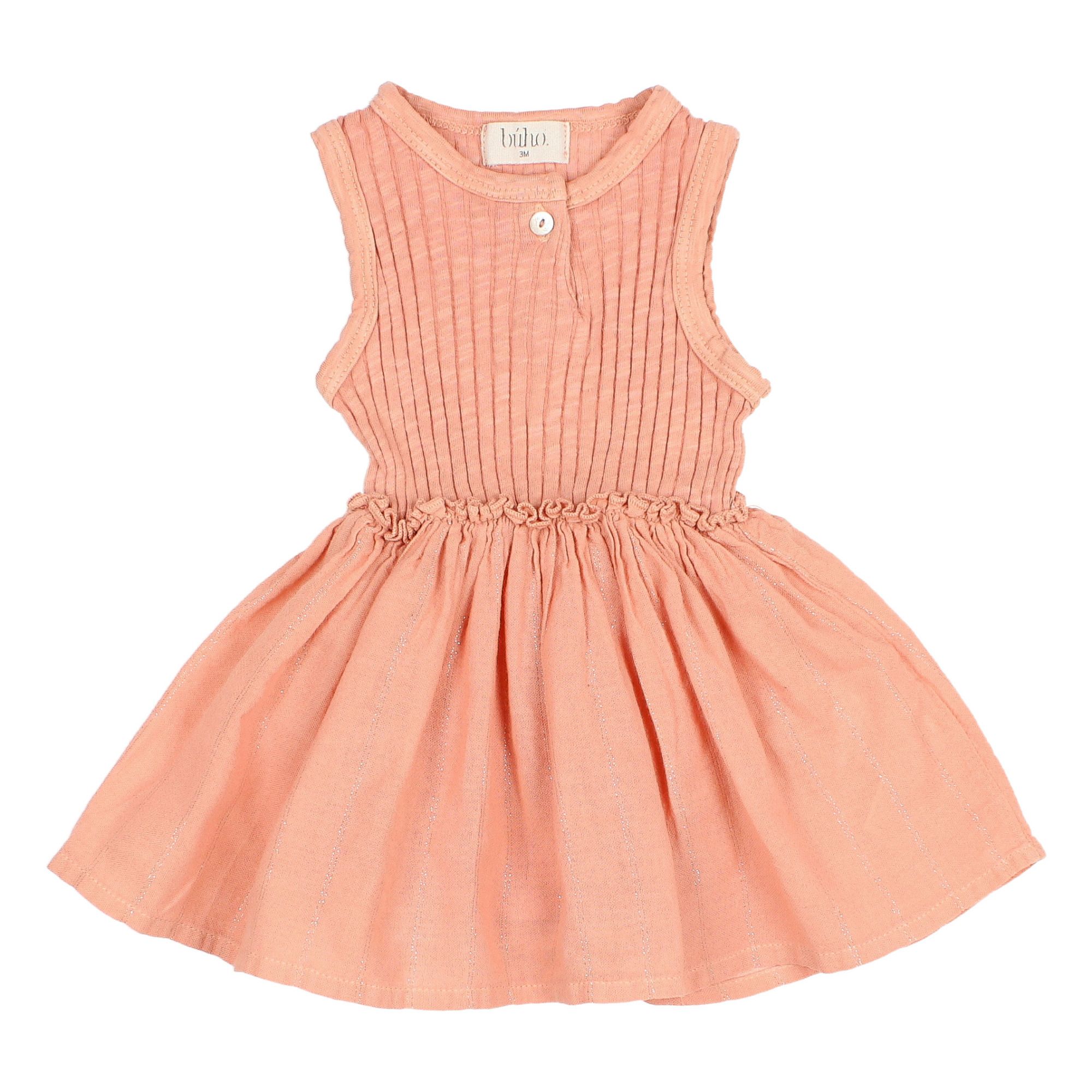 Buho - Robe-body Coton Bio - Fille - Rose