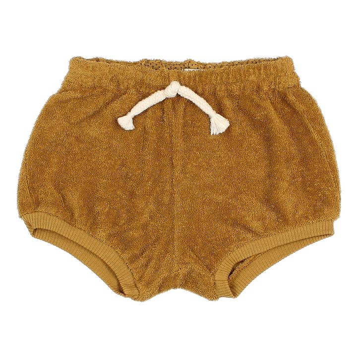 Organic Cotton Terry Cloth Bloomers  | Ochre- Product image n°0