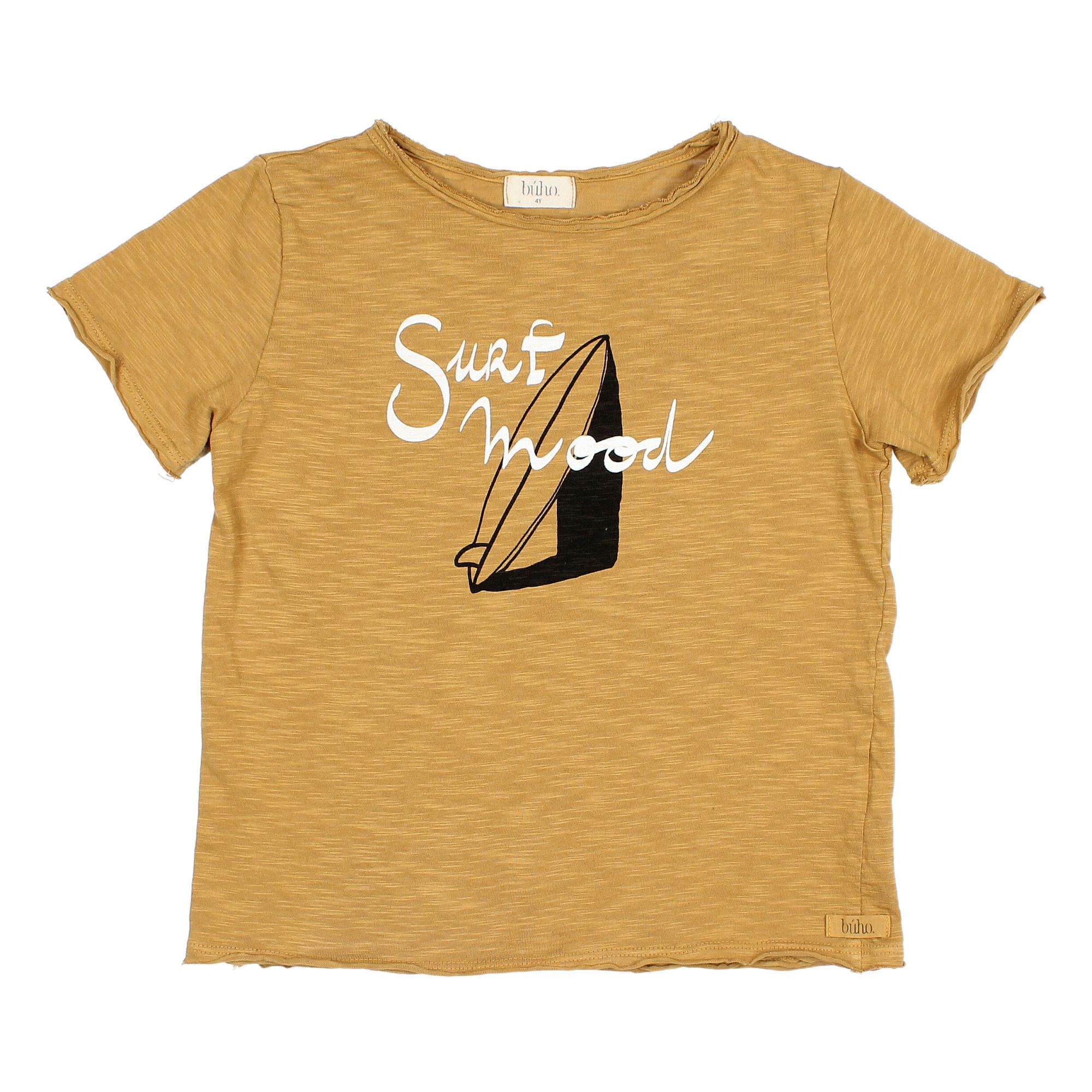 Buho - T-Shirt Coton Bio Surf - Garçon - Ocre