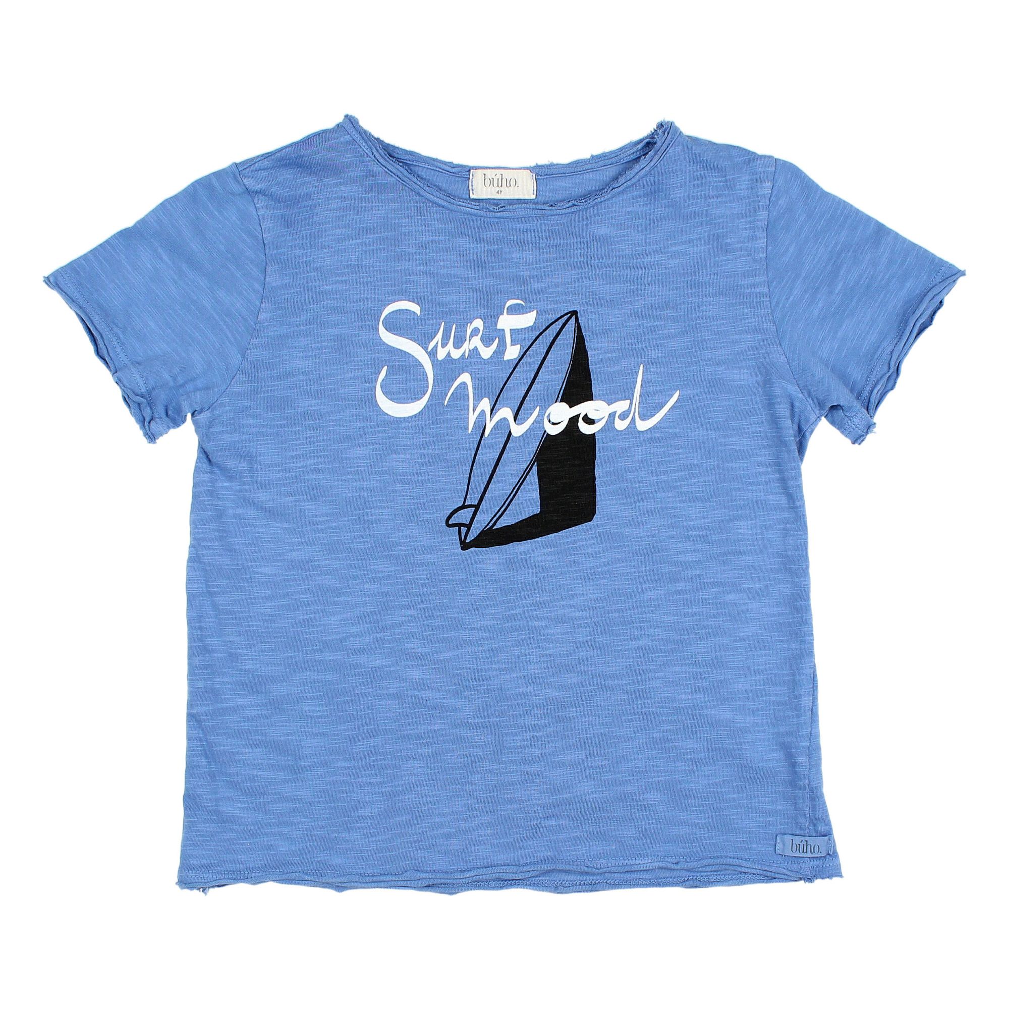 Buho - T-Shirt Coton Bio Surf - Garçon - Bleu