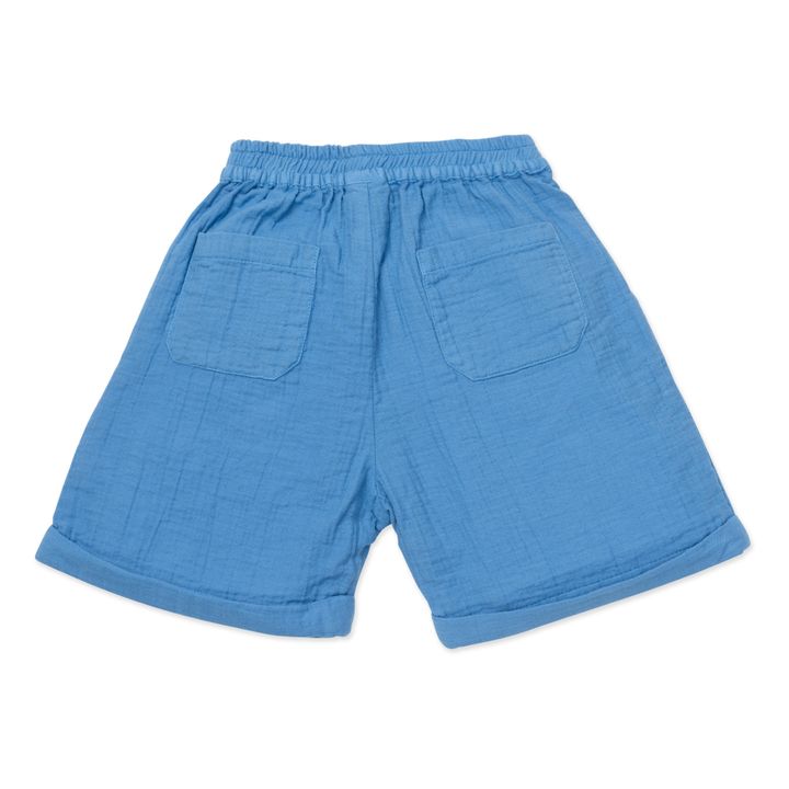 Shorts Rambo de gasa de algodón  | Azul- Imagen del producto n°1