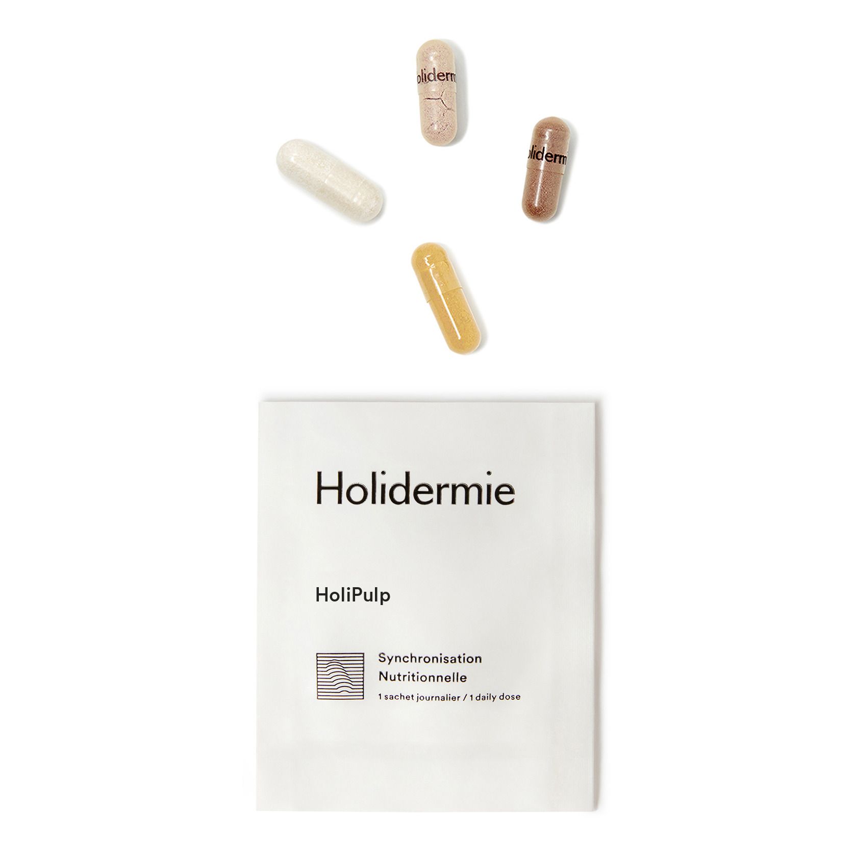 Holidermie - Compléments alimentaires HoliPulp Fermeté - 30 sachets - Blanc