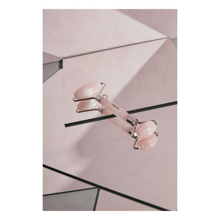 DuoRoller facial de cuarzo rosa- Imagen del producto n°1