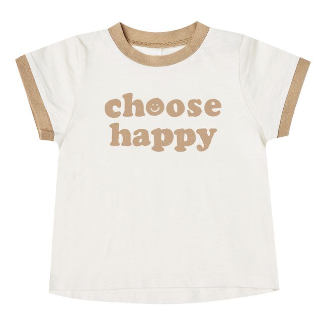 Camiseta Chose Happy Amarillo
