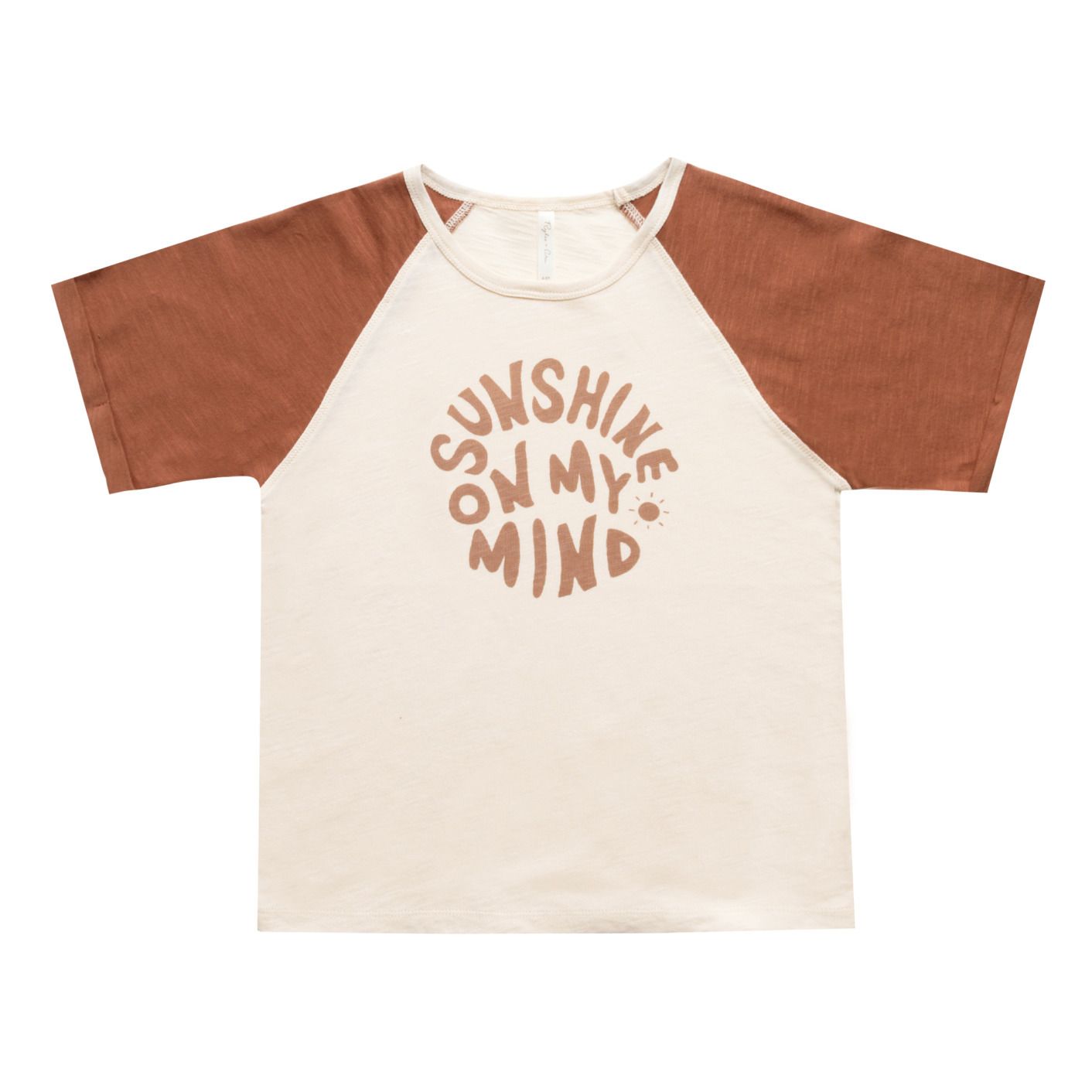 Rylee + Cru - T-Shirt Raglan Sunshine On My Mind - Fille - Ocre