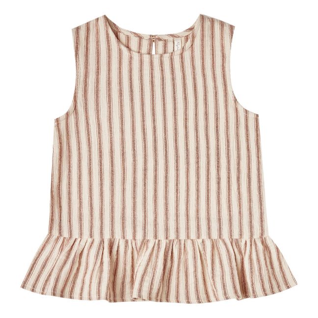 Carrie Striped Top  Pale pink