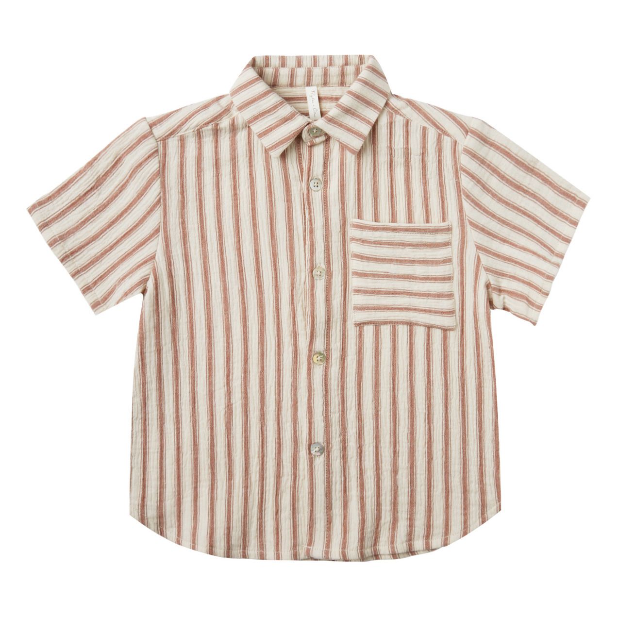 Rylee + Cru - Cotton Crepe Striped Shirt - Ochre | Smallable