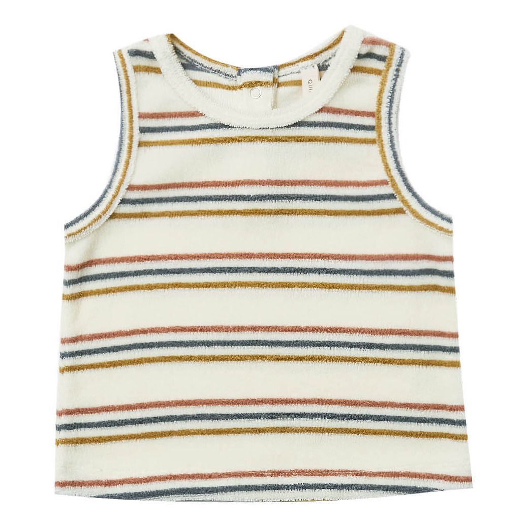 Quincy Mae - Débardeur Eponge Coton Bio - Fille - Blanc cassé