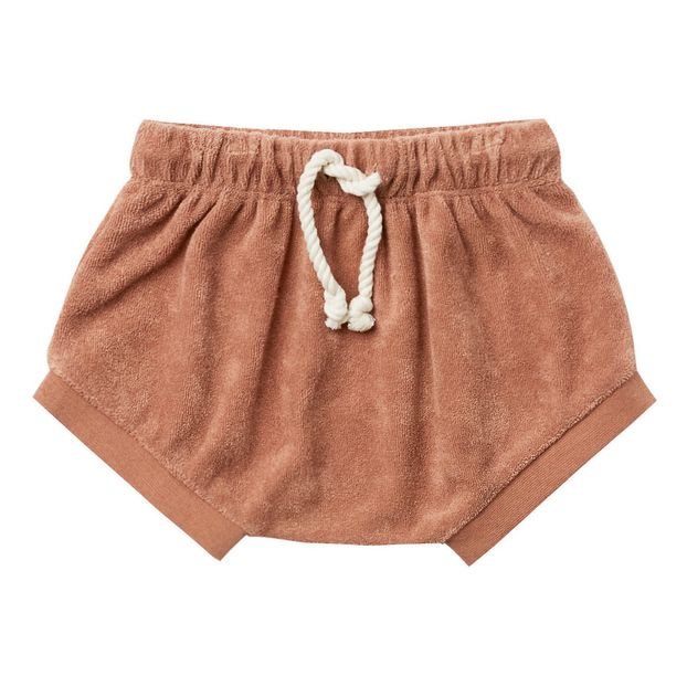 Short Eponge Coton Bio Terracotta Quincy Mae Mode Bebe