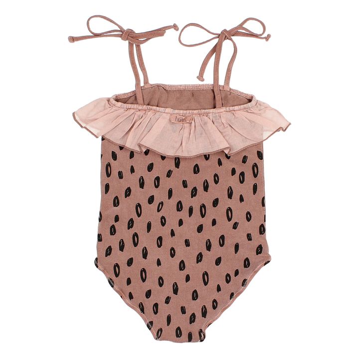 Organic Cotton Animal One Piece Swimsuit  | Dusty Pink- Product image n°4