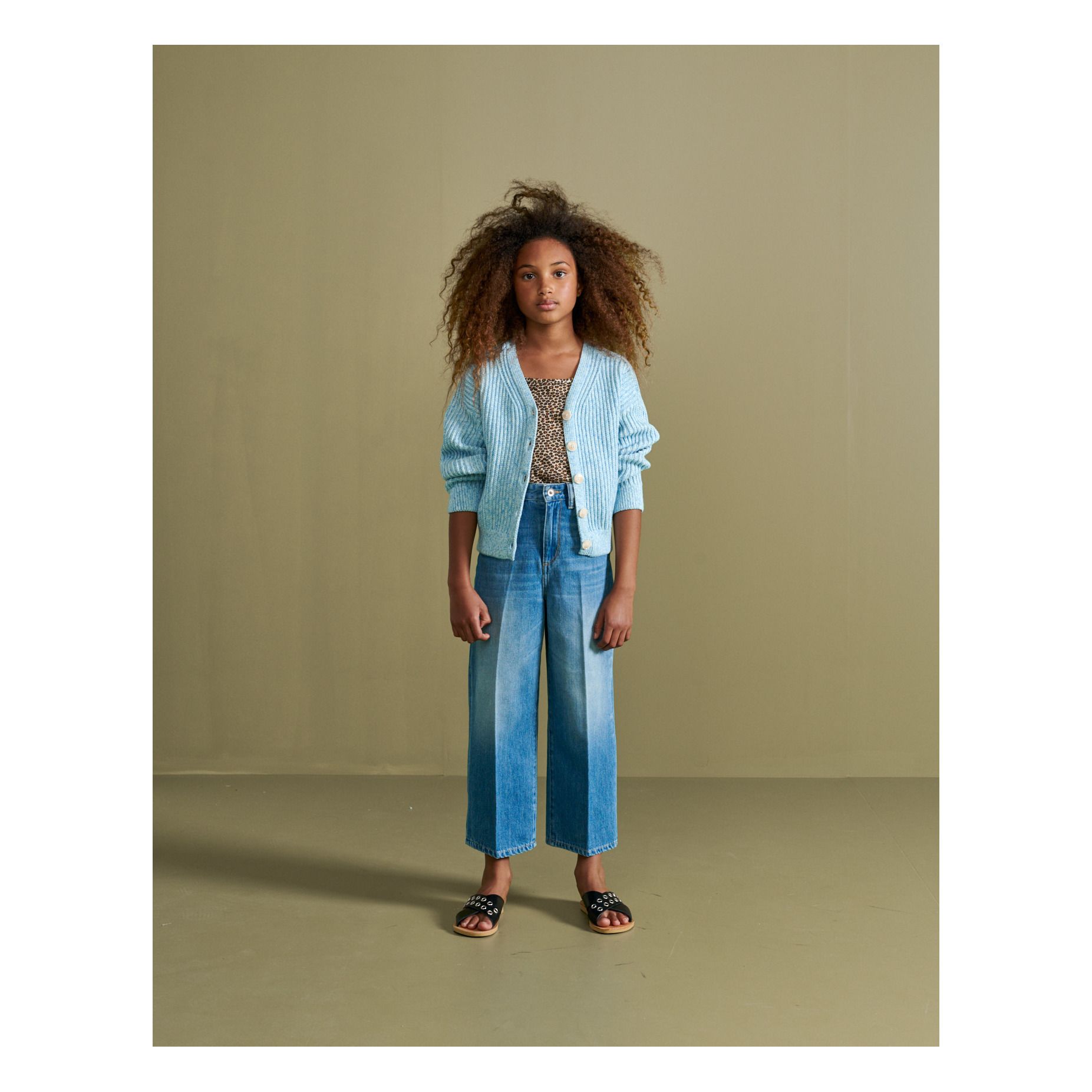 Gilet in cotone bio Abypa Blu Bellerose Moda Teenager, Bambino