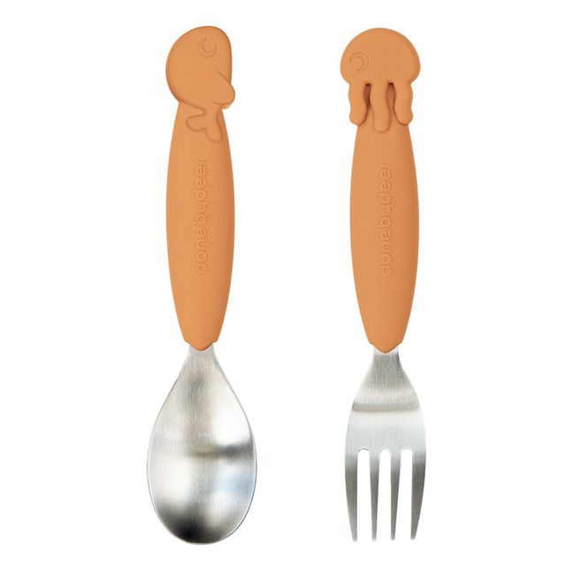 Sea Friends Spoon and Fork Mustard