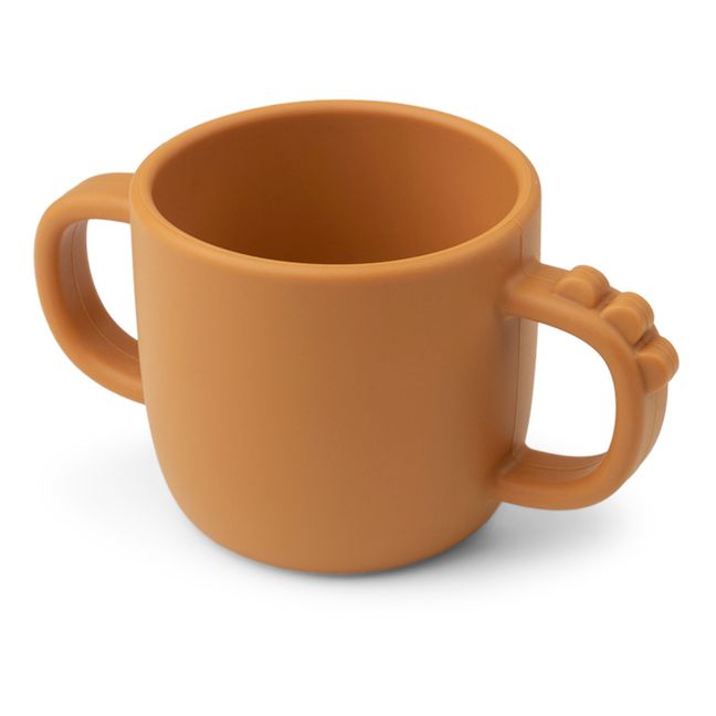 Tasse Peekaboo Croco aus Silikon | Senffarben