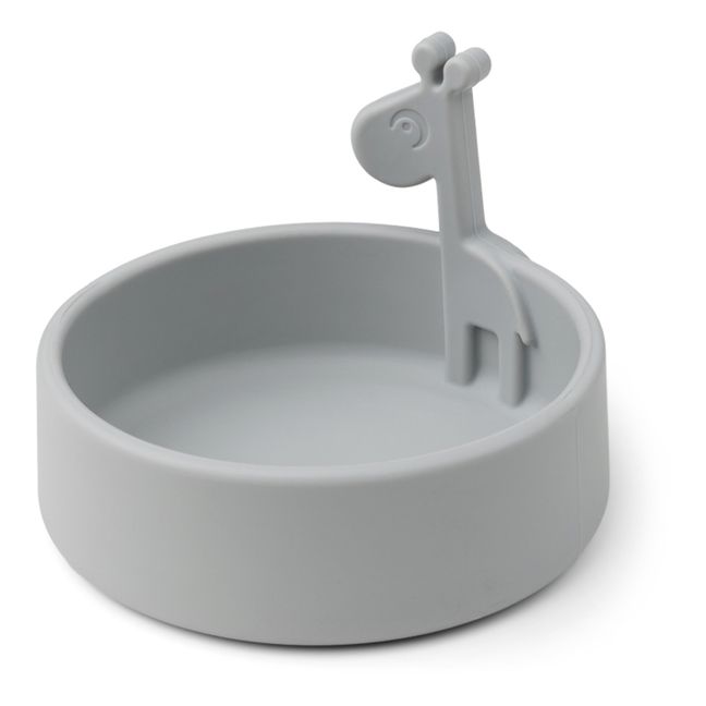 Ciotola Peekaboo Raffi in silicone | Grigio