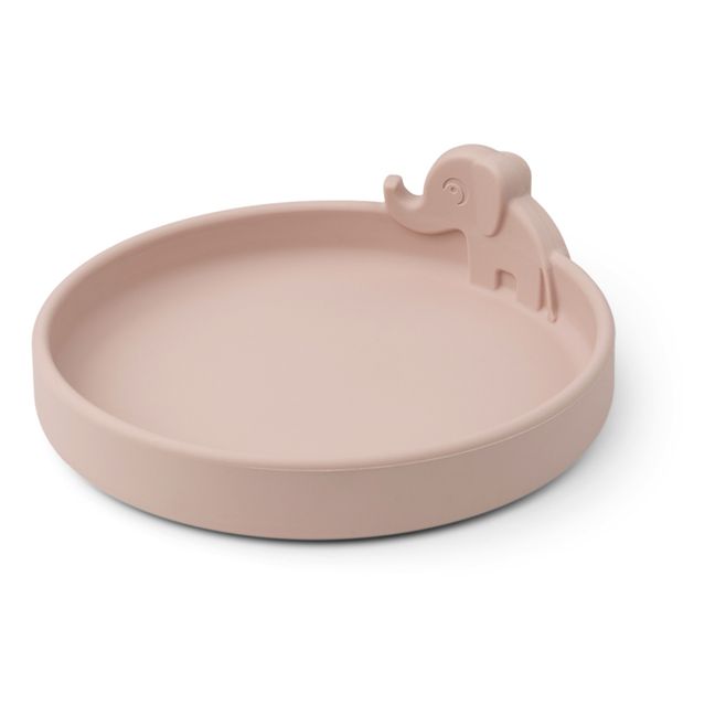 Piatto Peekaboo Elphee in silicone | Rosa